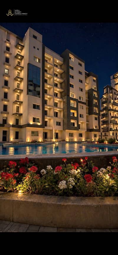 Fully finished apartment for immediate handover, directly on the Green River in the heart of the New Administrative Capital.