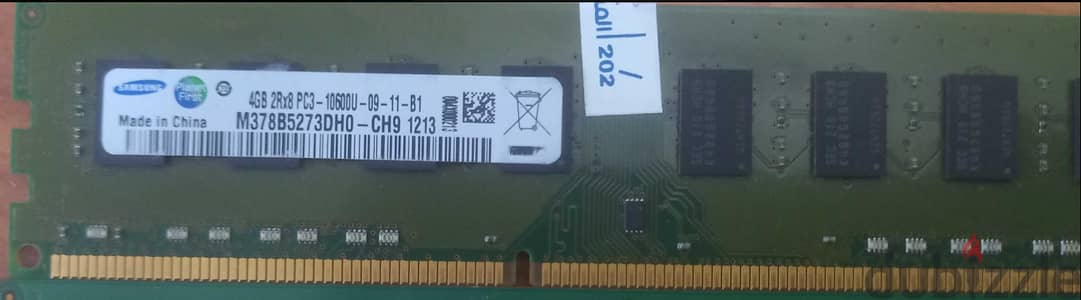 راما 4 جيجا  ddr3 بي حاله ممتازه