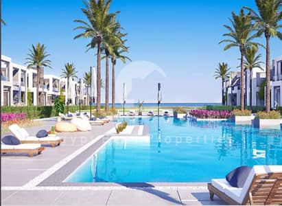 senior Chalet for sale in seazen (alqamzi)  fully finished with conditioners and kitchen cabins sea view Bahary 100%- North Coast.