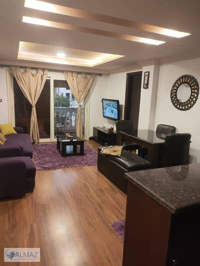 Furnished 100 sqm apartment for rent in Dorra Cairo Compound, Fifth Settlement, near Rehab City.
