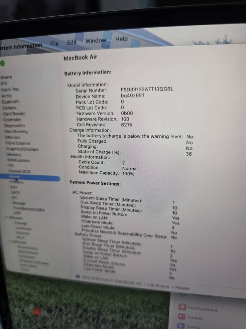 macbook air M2 1