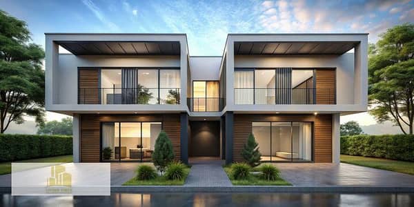Pay a 5% down payment and own a twin house villa at the lowest price in the area, and pay the rest in installments over 14 years. Pay a 5% down payment and own a twin house villa at the lowest price in the area, and pay the rest in installments over 14 years.