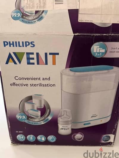 Avent Philips 3 in 1 Electric Steam Sterilizer
