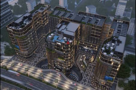 محل تجاري للبيع 28م في 3LAMAT MALL مول متكامل الخدمات بريم لوكيشن امام المنوريل بمقدم 10% فقط