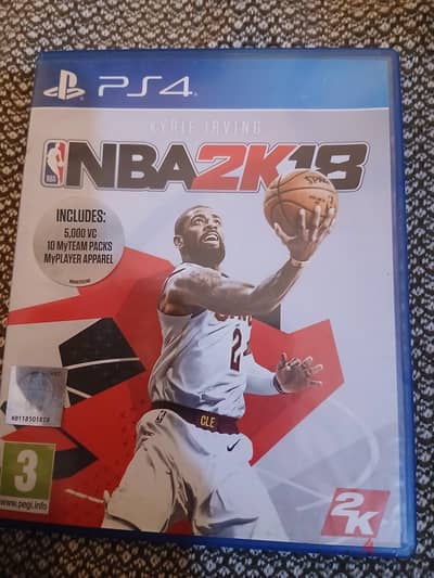NBA2K18 مستعمله بحاله ممتازه