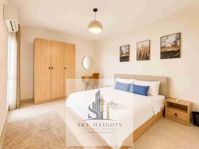 Furnished 3-bedroom apartment for rent in Al Rehab, first used