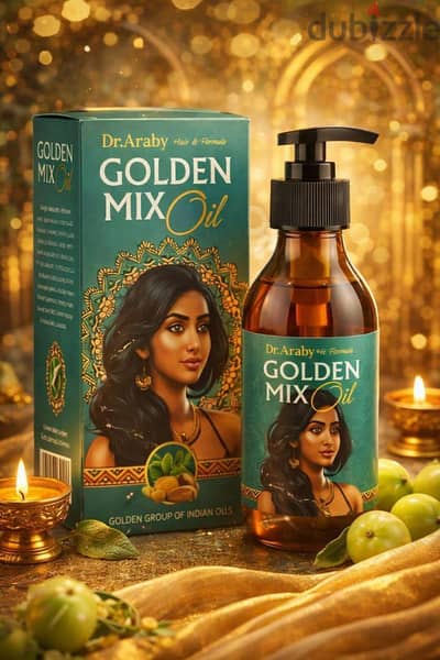  زيت Dr. Araby Golden Mix Oil     سر الجمال الهندي في كل قطرة!