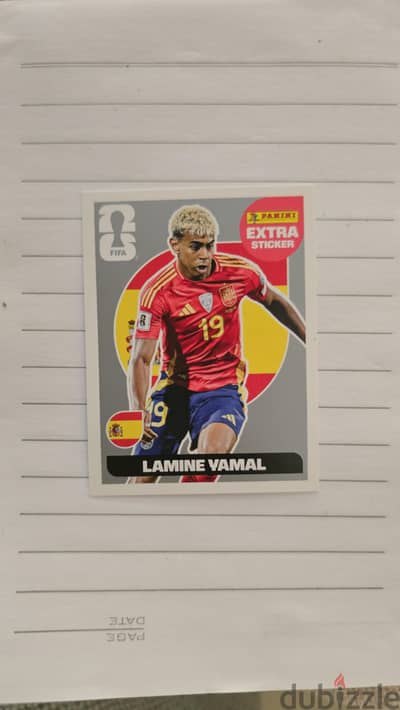 Lamine Yamal Silver Extra Sticker - PANINI FWC 2026