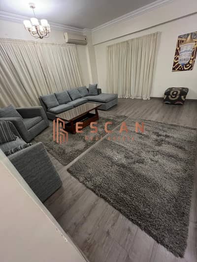 170 sq m furnished apartment for rent in Al Yasmin 5, prime location, super lux finishing