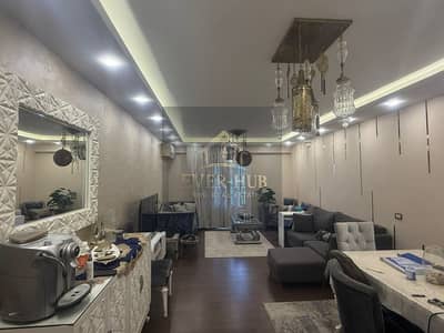 Apartment for sale in Hadayek El Mohandeseen, super deluxe finishing, 122 meters, sea view with landscape.