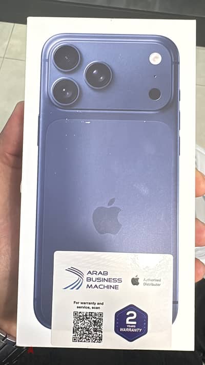 iPhone17 pro max 256 dark blue  Sim card - esim ايفون ١٧ برو ماكس ٢٥٦