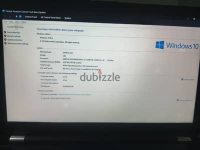 لابتوب hd  4 رام 1 تيرا هارد ويندوز 10 حالته ممتازه