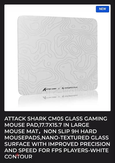 attack shark cm05 glass mouse pad
