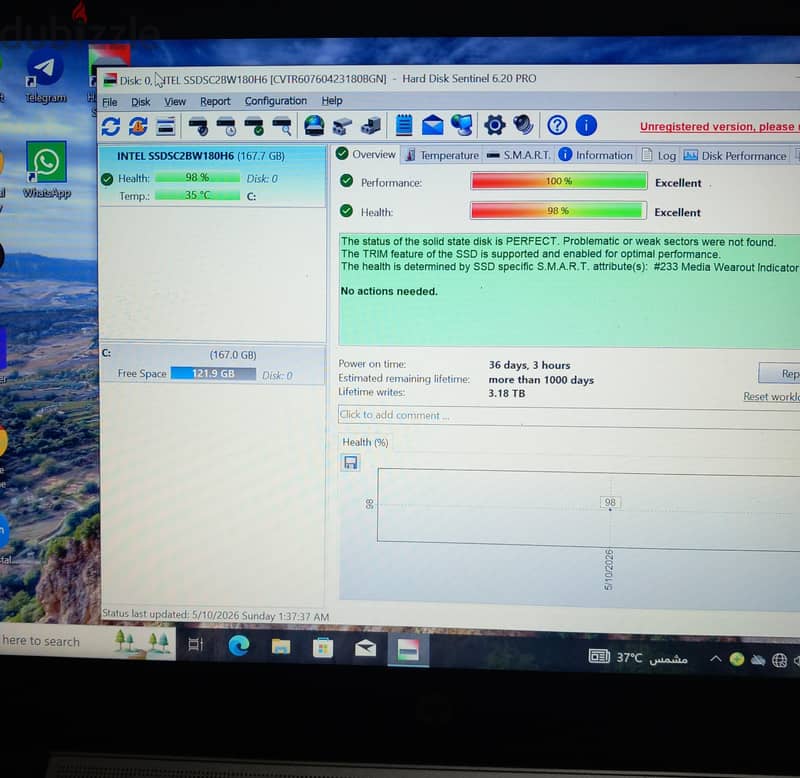 ssd intel 180 1