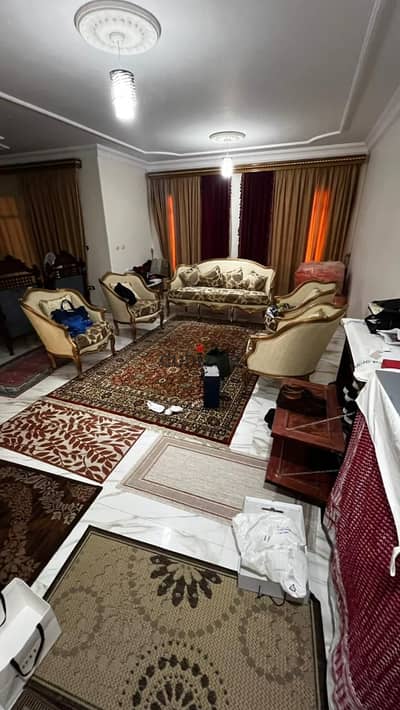 Apartment 116 meters with a garden view for sale in cash at a commercial price in Madinty - Phase B11, ultra-super lux finishing in front of services and the mosque