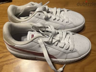 Puma Cali Star 38017607 Womens White Leather Lifestyle Sneakers Shoes