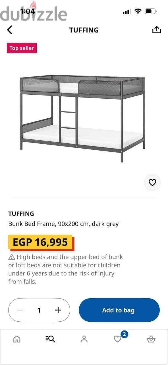 Foldable desk +double bed 1