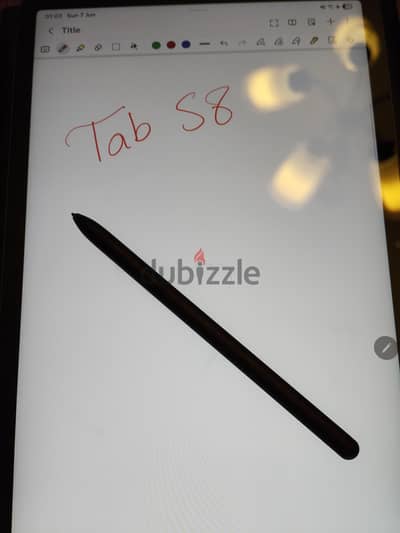 samsung tab s8 حالة نضيفة جدا و بالكرتونة