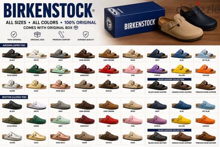 BIRKENSTOCKS AVAILABLE – 100% ORIGINAL