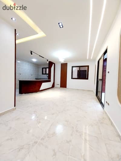 Apartment for sale in Al-Ajmi Alexandria, Palm Beach in the heart of services and markets, minutes to the sea (3 rooms/2 bathrooms) registered with full facilities