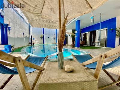 Villa for rent in the Greek style daily / monthly in the Bianchi area in the villa area, Al-Baytach - in Alexandria, Al-Ajmi