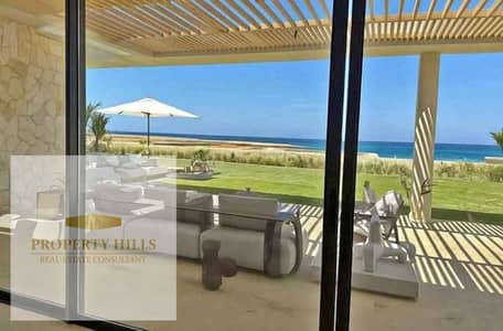 Sea view chalet in Azha Ras El Hekma, 3 bedrooms, with a view, and installments over 10 years.