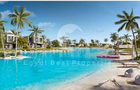 Own Your Exclusive Chalet 1 Bed Sea & Lagoon View Fully Finished + A. C's  in a Prime Location @AZHA_ Ras El Hekma.