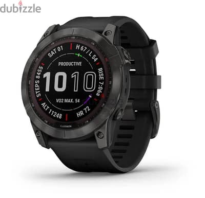 Garmin fēnix® 7X Sapphire Solar Edition – Carbon Gray DLC Titanium wit