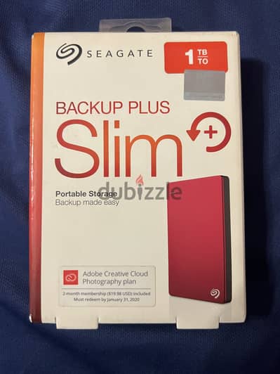 Seagate Backup Plus Slim 1 TB new not used