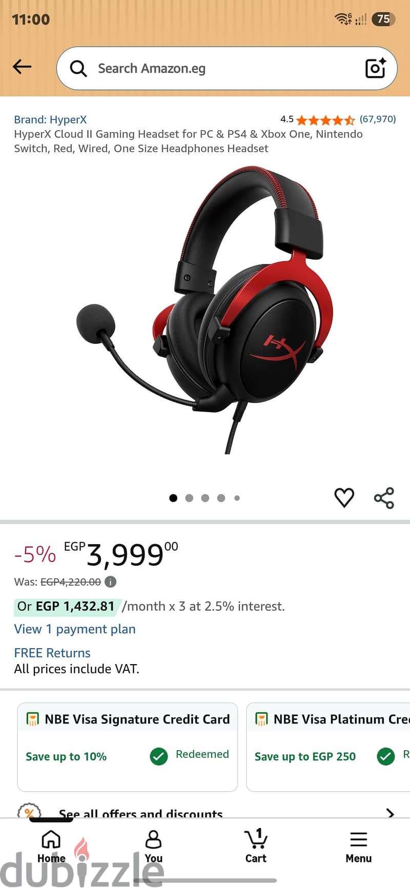 hyperx cloud 2 as new from usa 4