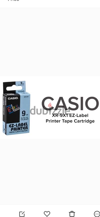 خرطوشة شريط لاصق اصلي مخصصة لطابعات الملصقات من نوع Casio