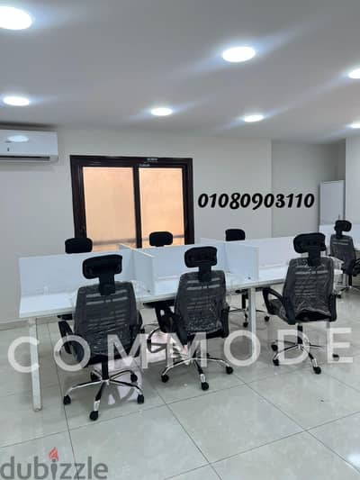 خليه خلية عمل بارتيشن مكاتب موظفين وحدات كول سنتر work station اثاث