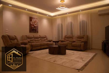 Furnished villa for rent in Al Rehab – First occupancy + large area + special finishing!