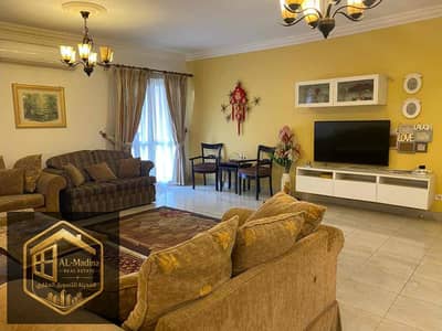 Apartment for rent in Al Rehab – special finishing + garden view!