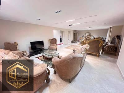 Furnished apartment for rent in Al Rehab – large space + view of the square at a special price!