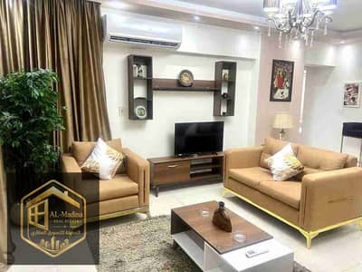 Furnished apartment 99 sqm, 2 bedrooms, 1 bathroom, ground floor, premium finishing, elegant modern furniture, ready to move in, luxury design, competitive price.