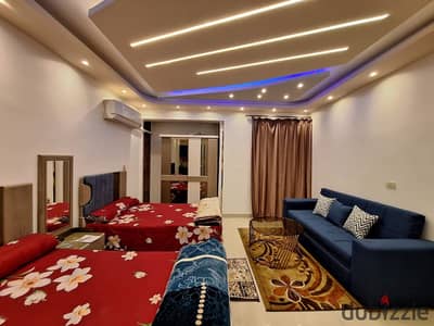 Fully furnished, air-conditioned hotel-style studio with all modern appliances, in a prime location in Nasr City on Abbas El Akkad Street and near Cit