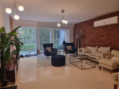 Furnished Apartment with garden 200m rent Katameya Heights new cairo