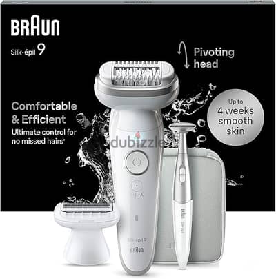 Braun Silk epil 9 SES9-241 Wet & Dry Epilator, Cordless Hair Removal