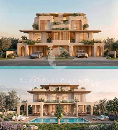 شاليه مطل على البحر للبيع في منتجع هاسيندا رأس الحكمة، عرض لفترة محدودة، أقساط ميسرة لأكثر من ١٠ سنوات!