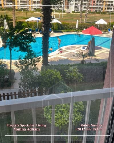 شالية  للبيع في جولف بورتو مارينا 48 م Golf Porto Marina   تراس بإطلالة مباشرة على حمام السباحة الساحل الشمالي north coast