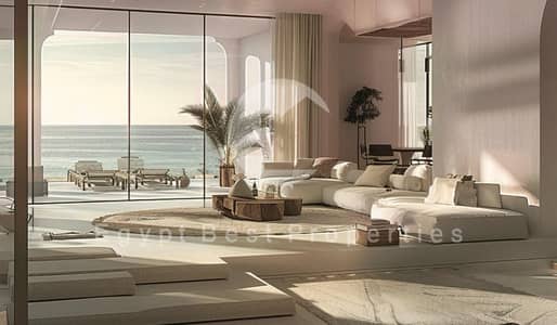 Townhouse للبيع  بإطلاله مباشره على اللاجون  في  Hacienda Heneish الساحل الشمالي بمقدم 5%
