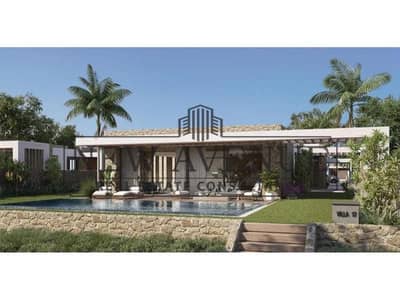 Soon delivery twin villa 185 sqm 3 master bedrooms fully finished direct on lagoon Azha North ( Canis)