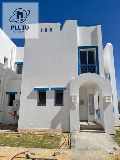 Twin House for Sale in Mountain View Ras El Hikma - First row lagoon