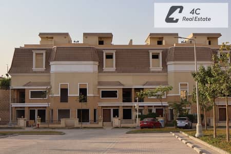 اس فيلا استلام فوري بفيو لاندسكيب وفيلات ريسيل بأقل من سعر السوق 4 غرف وغرفة مربية في Sarai S2 التجمع الخامس بجوار مدينتي للبيع