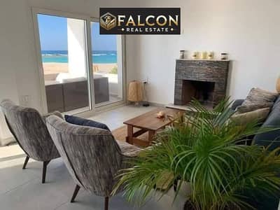 شاليه فاخر للبيع fully finished  بسعراللونش من ora فى قريه سيلفر ساندس silver sands الساحل الشمالى سيدى حنيش بالقرب من مطار برج العرب وطريق الفوكا