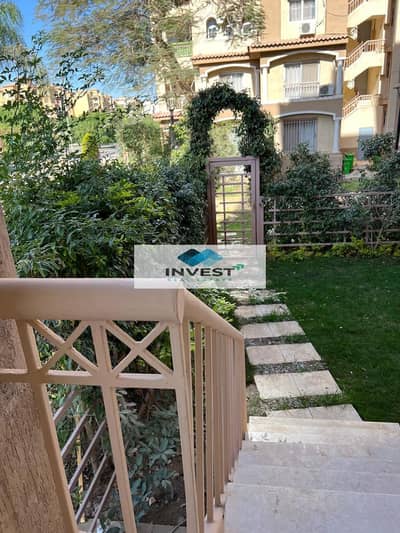 For rent in Madinaty, a furnished apartment on the ground floor with a garden in phase two B2