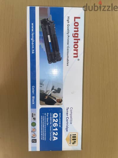 حبر طابعة HP 12A Q2612A Longhorn جديد