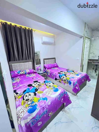 Furnished studio for rent, first neighborhood, eighth neighborhood, room, bathroom, and kitchen