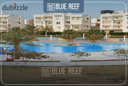 Chalet ready for immediate occupancy, fully finished with kitchen appliances, in Amwaj Compound